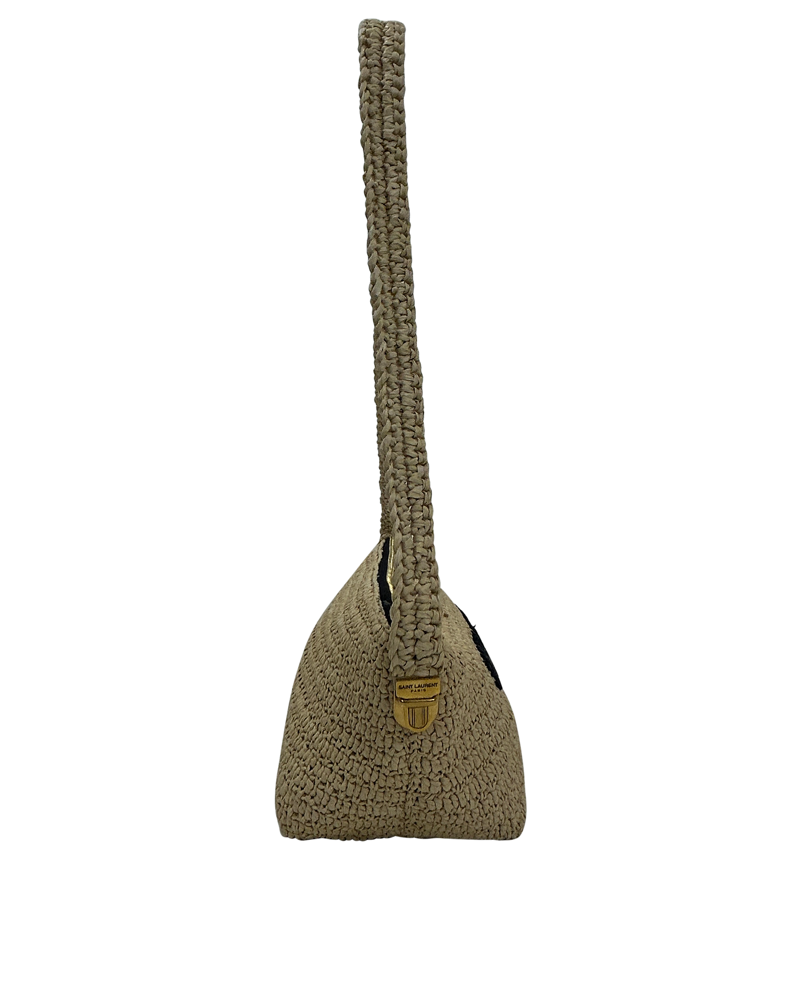 Pochette, 460&euro;, Bolso, Beige, Planta - Mimbre, Vista lateral